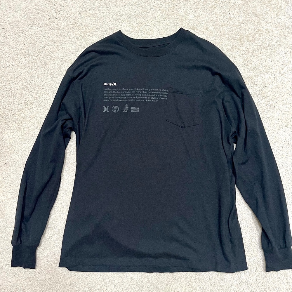 HURLEY Long Sleeve T-shirt Lg